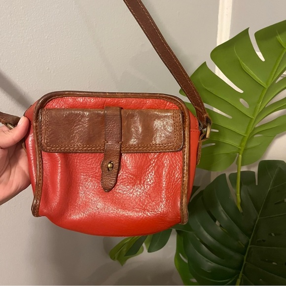 Madewell Handbags - Madewell Red Leather Handbag Crossbody